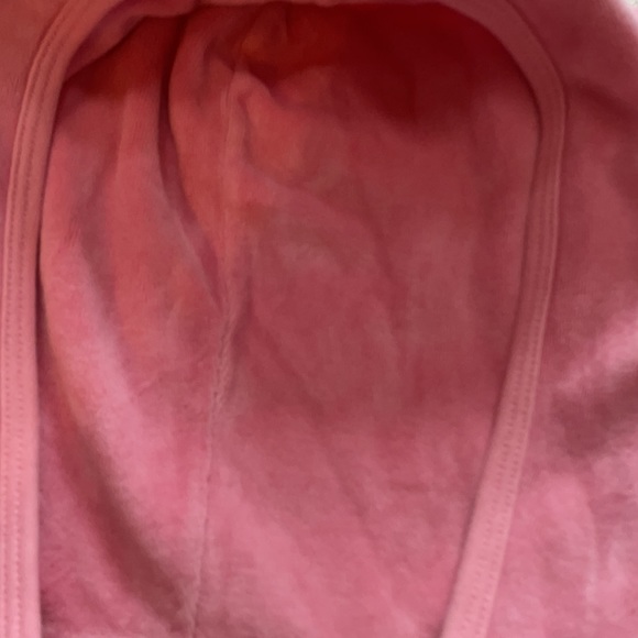 Juicy Pink Velour Zip-Up Hoodie Sweatshirt.  Girls size S - Picture 5 of 5